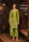 Pearl By Rangoon Gold Cruch Kurti With Bottom Dupatta Exporters In India
